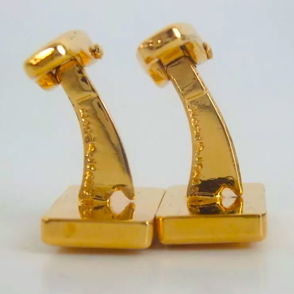 CELINE Gold Cufflinks Vintage in GREAT condition - Picture 8 of 14